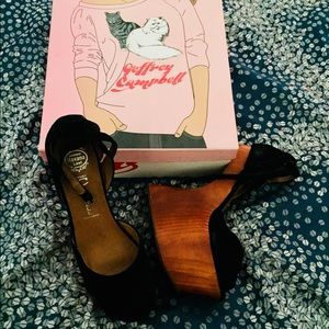 Jeffrey Campbell Str8 up platform sandals